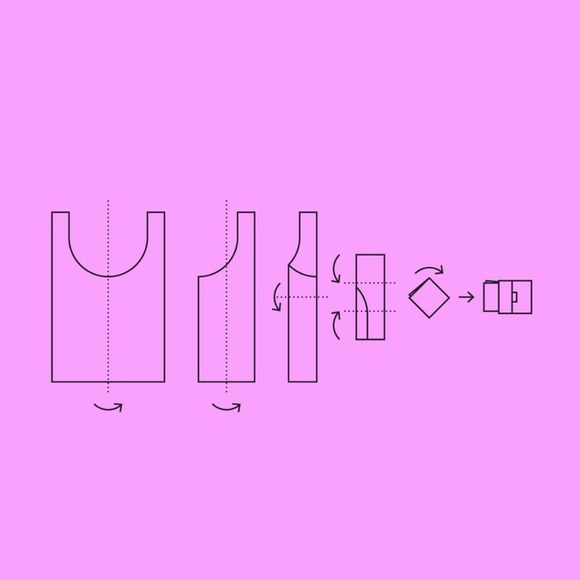 NWT BAGGU CITRON Standard Size Reusable Bag - Discontinued Color - Picture 5 of 5